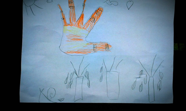 Toamna si melcul (ghici unde-i melcul?:-). Eva. Sept. 2014