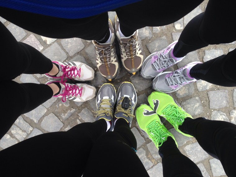 Semimarathon Brasov, aprilie 2013. In gasca, gata de distractie