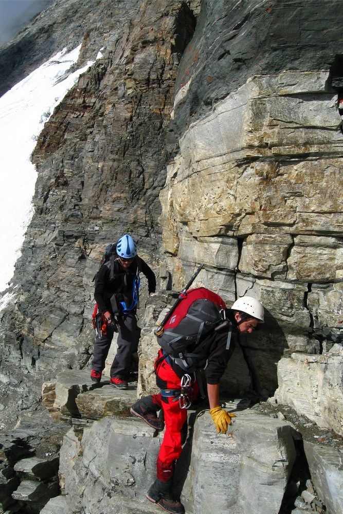 cu Florin Sarghe, Climbing on top of the Matterhorn, 2010